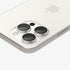 AGL07163 - iPhone 15 Pro / 15 Pro Max Optik Pro Lens Protector in natural titanium showing the device
